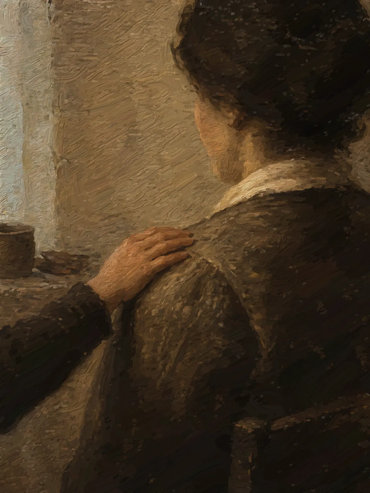 A version repainted by its own brush
