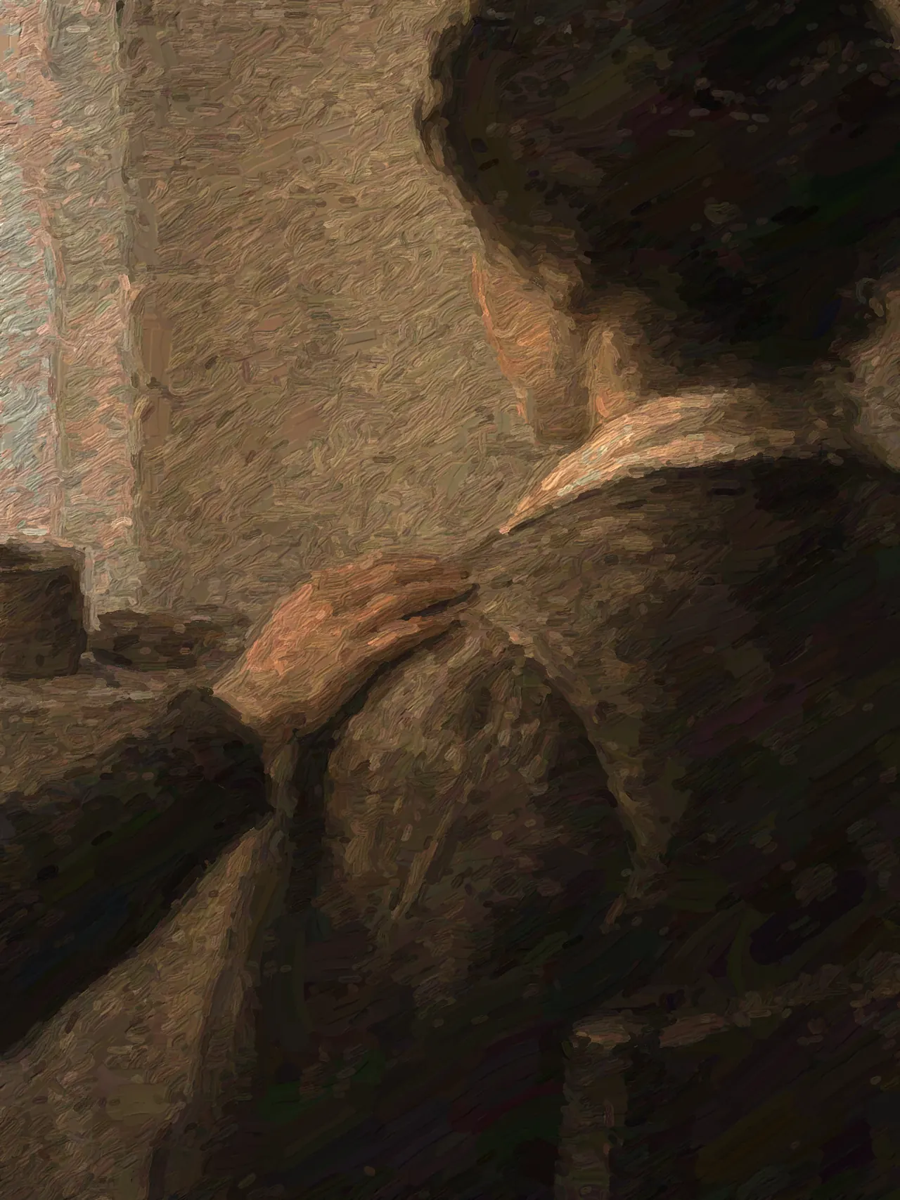 A version repainted by its own brush